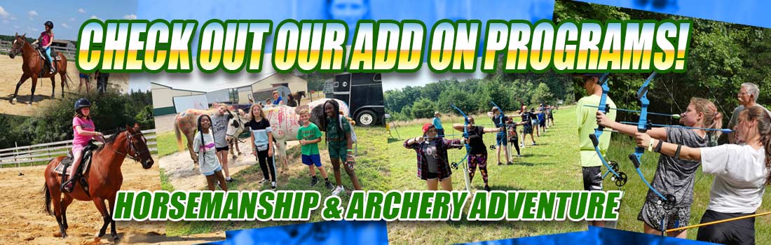 Camp Haluwasa Add On Programs - Horsemanship - Archery - Bass Fishing