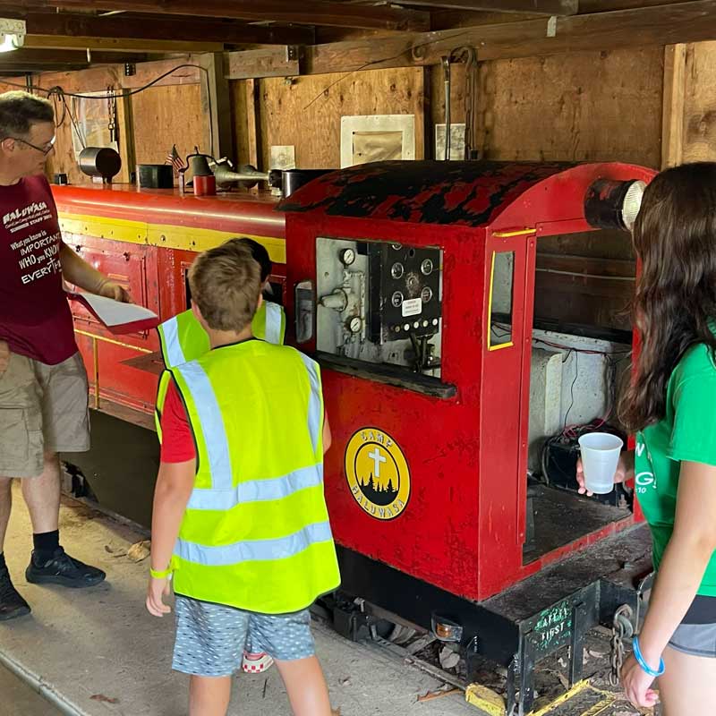 Camp Haluwasa Railroad Youth Event