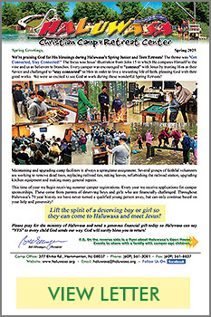 Support the Ministry of Camp Haluwasa - Spring Support Letter